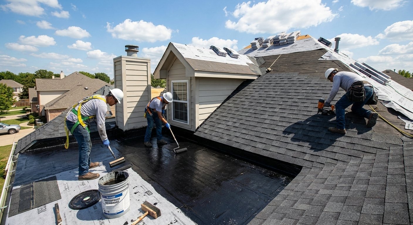 Roofing work